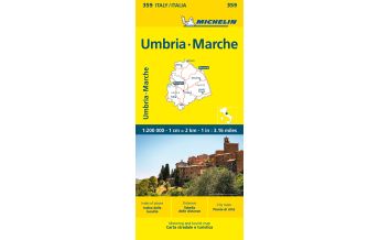 Road Maps Italy Michelin Umbrien und Marken Michelin