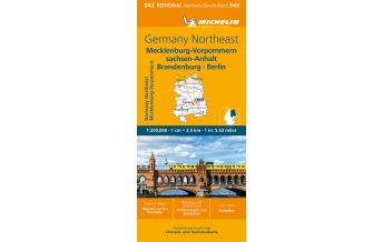 Road Maps Germany Michelin Mecklenburg-Vorpommern, Sachsen-Anhalt, Brandenburg, Berlin Michelin
