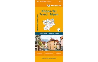 Road Maps France Michelin Rhonetal - Französiche Alpen Michelin