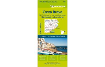 Road Maps Spain Michelin Costa Brava, Barcelona und Umgebung Michelin