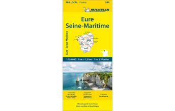 Road Maps France Michelin Straßenkarte Local 304 Frankreich, Normandie Ost 1:150.000 Michelin