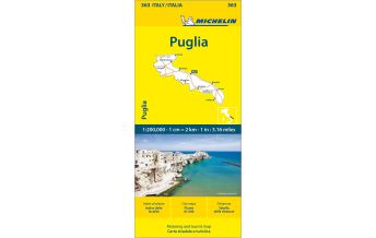 Road Maps Italy Michelin Regionalkarte 363 Italien, Apulien 1:200.000 Michelin