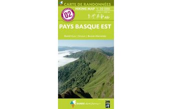 Hiking Maps Pyrenees Carte de Randonnees 2 Pyrenäen - Pays Basque Est/Baskenland Ost 1:50.000 Rando Editions