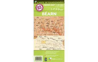 Hiking Maps Pyrenees Carte de Randonnees 3 Pyrenäen - Bearn-Aspe-Ossau-Parc National des Pyrenees 1:50.000 Rando Editions