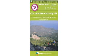 Hiking Maps Spain Carte de Randonnées 11 Pyrenäen, Collioure-Cadaqués 1:50.000 Rando Editions