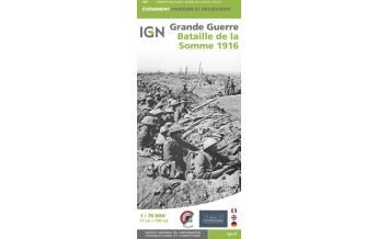 Road Maps IGN Spezialkarte Frankreich - Bataille de la Somme 1:75.000 IGN