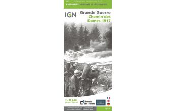Straßenkarten IGN Spezialkarte Frankreich - Grande Guerre - Chemin des Dames 1:75.000 IGN
