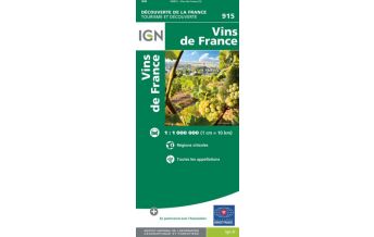 Straßenkarten Frankreich IGN Weinkarte Frankreich - Vins de France 1:1.000.000 IGN