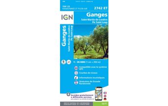Wanderkarten IGN Carte 2742 ET Frankreich - Ganges 1:25.000 IGN