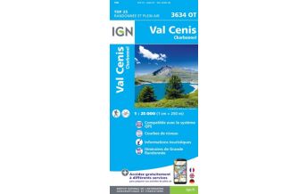Wanderkarten Frankreich IGN Carte 3634 OT, Val Cenis, Charbonnel 1:25.000 IGN