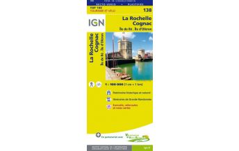 Wanderkarten IGN Carte 138 Top 100 Frankreich - La Rochelle, Cognac 1:100.000 IGN