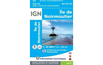 Hiking Maps IGN Carte M1125 OT Frankreich - Ile de Noirmoutier 1:25.000 IGN
