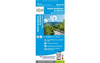 Hiking Maps France IGN Carte 2642 ET Frankreich - Saint-Guilhem-le-Desert 1:25.000 IGN
