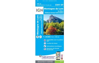 Hiking Maps IGN Carte 3341 OT Frankreich - Montagne de Lure 1:25.000 IGN