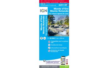 Wanderkarten IGN Carte 4251 OT-R Frankreich - Monte d'Oro, Monte Rotondo 1:25.000 IGN