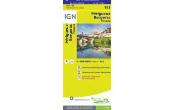 Road Maps France IGN Carte 153 Frankreich - Perigueux, Bergerac 1:100.000 IGN