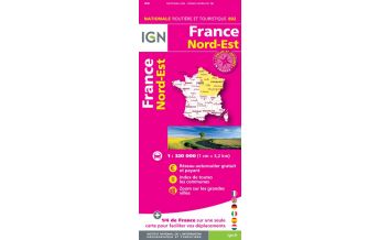 Straßenkarten Frankreich IGN Straßenkarte 802 - Frankreich Nordost France Nord-Est 1:350.000 IGN