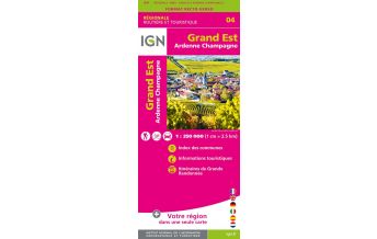 Road Maps France Grand Est - Ardenne-Champagne 1:250.000 IGN