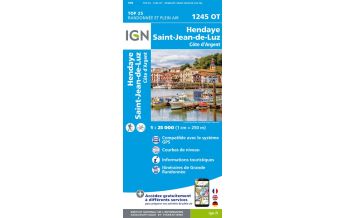 Wanderkarten Frankreich IGN Carte 1245 OT, Hendaye, Saint-Jean-de-Luz 1:25.000 IGN