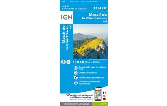Wanderkarten Frankreich Massif de la Chartreuse Sud 1:25.000 IGN