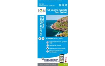 Wanderkarten Frankreich IGN Carte 1016 OT, St-Cast-le-Guildo 1:25.000 IGN