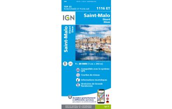 Wanderkarten Frankreich IGN Carte 1116 ET, Saint-Malo 1:25.000 IGN