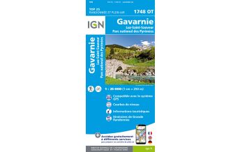Hiking Maps Pyrenees IGN Carte 1748 OT, Gavarnie 1:25.000 IGN