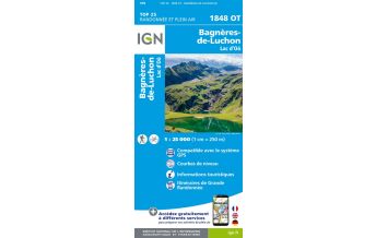 Hiking Maps Pyrenees IGN Carte 1848 OT, Bagnères-de-Luchon 1:25.000 IGN