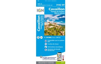 Wanderkarten Frankreich IGN Carte 3142 OT, Cavaillon, PNR du Luberon 1:25.000 IGN