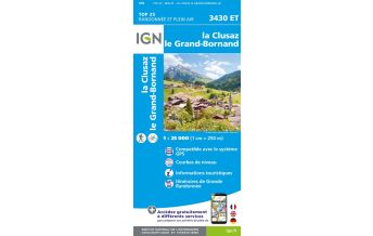 Wanderkarten Frankreich IGN Carte 3430 ET, La Clusaz 1:25.000 IGN