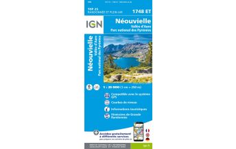 Hiking Maps Pyrenees IGN Carte 1748 ET, Néouvielle 1:25.000 IGN