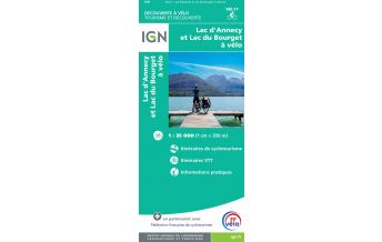 Radkarten IGN Sonderkarte Lac d'Annecy et Lac du Bourget 1:35.000 IGN