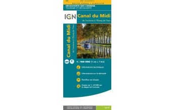 Long Distance Hiking Canal du Midi 1:100.000 IGN