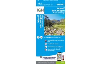 Hiking Maps Pyrenees IGN Carte 2349 ET, Massif du Canigou 1:25.000 IGN