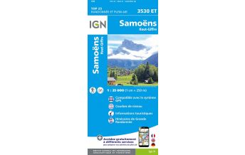 Hiking Maps France IGN Carte 3530 ET, Samoëns 1:25.000 IGN