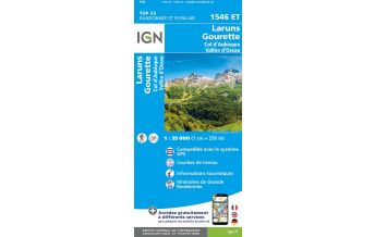 Hiking Maps Pyrenees IGN Carte 1546 ET, Laruns, Gourette 1:25.000 IGN