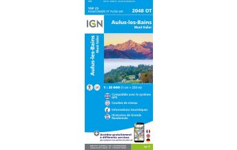 Wanderkarten Pyrenäen IGN Carte 2048 OT, Aulus-les-Bains 1:25.000 IGN