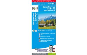 Wanderkarten Frankreich IGN Carte 3531 ET-R, Saint-Gervais-les-Bains, Massif du Mont Blanc 1:25.000 IGN