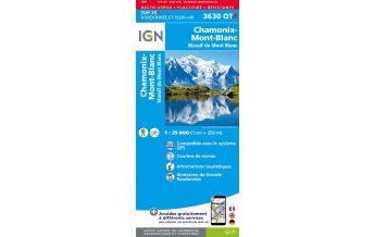 Hiking Maps Switzerland IGN Carte 3630 OT-R, Chamonix-Mont-Blanc 1:25.000 IGN