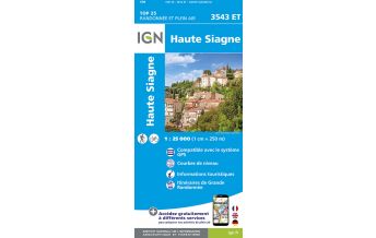 Wanderkarten Frankreich IGN Carte 3543 ET, Haute Siagne 1:25.000 IGN