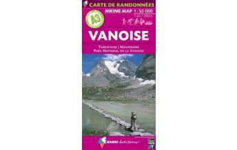 Wanderkarten Frankreich Carte de randonnées Alpes Vanoise. Hiking Map Alps Vanoise Rando Editions