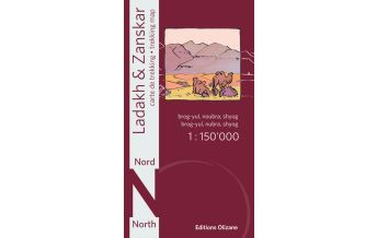 Hiking Maps Himalaya Ladakh & Zanskar Nord 1:150.000 Olizane