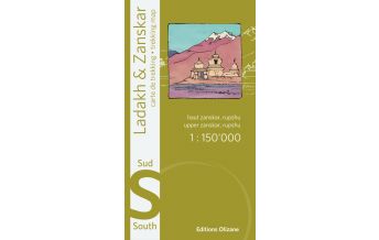 Hiking Maps Himalaya Ladakh & Zanskar Sud/Süd 1:150.000 Olizane