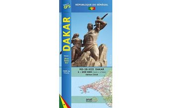 Road Maps Republique du Senegal Straßenkarte - Dakar 1:200.000 Editions Laure Kane