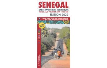 Road Maps Africa Laure Kane Carte routiere et touristique Senegal 1:750.000 Editions Laure Kane