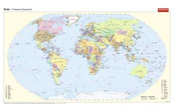 Hiking Maps Westermann Handkarte Erde politisch/physisch 1:60.000.000 Westermann Schulbuchverlag GmbH.
