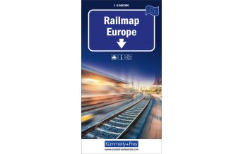 Road Maps Railmap Europe 1:5Mio. Hallwag Kümmerly+Frey AG