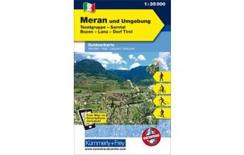 Wanderkarten Südtirol & Dolomiten Meran und Umgebung, Texelgruppe, Sarntal, Bozen, Lana, Dorf Tirol Hallwag Kümmerly+Frey AG