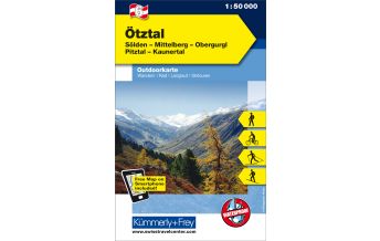 Wanderkarten Tirol Ötztal, Sölden, Mittelberg, Obergurgl, Pitztal, Kaunertal Hallwag Kümmerly+Frey AG