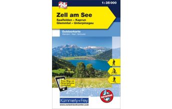 Wanderkarten Salzburg Zell am See, Saalfelden, Kaprun, Glemmtal, Unterpinzgau Hallwag Kümmerly+Frey AG